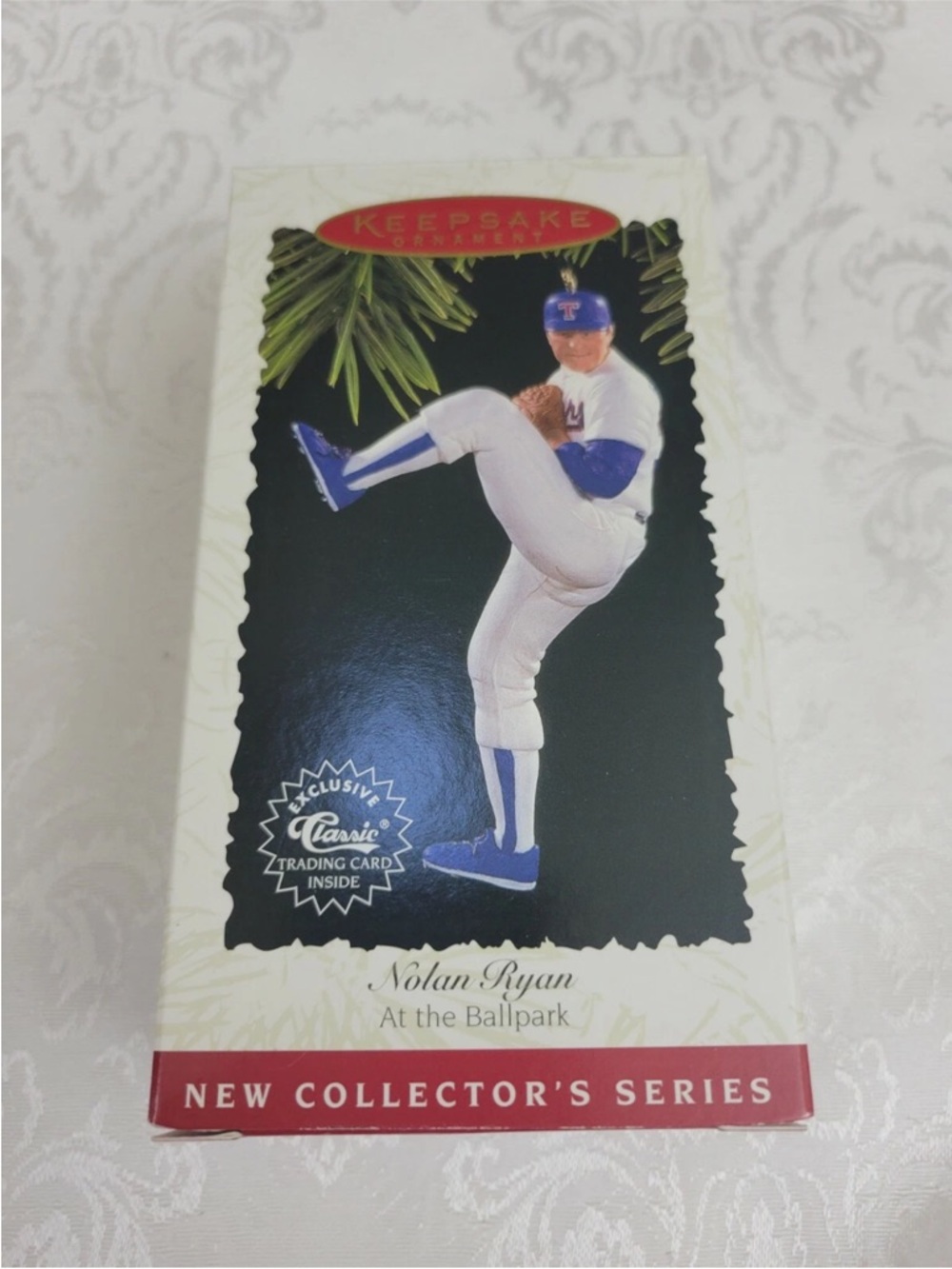 Hallmark Ornament  "Nolan Ryan" 1st in the "At The Ballpark" Series Dated 1996